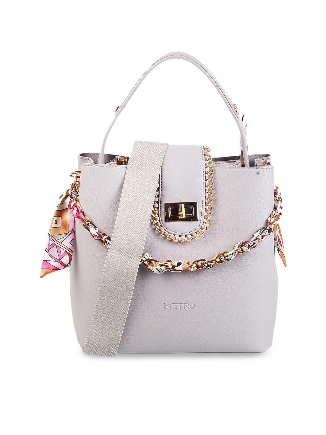 

Metro PU Structured Handheld Bag, Purple