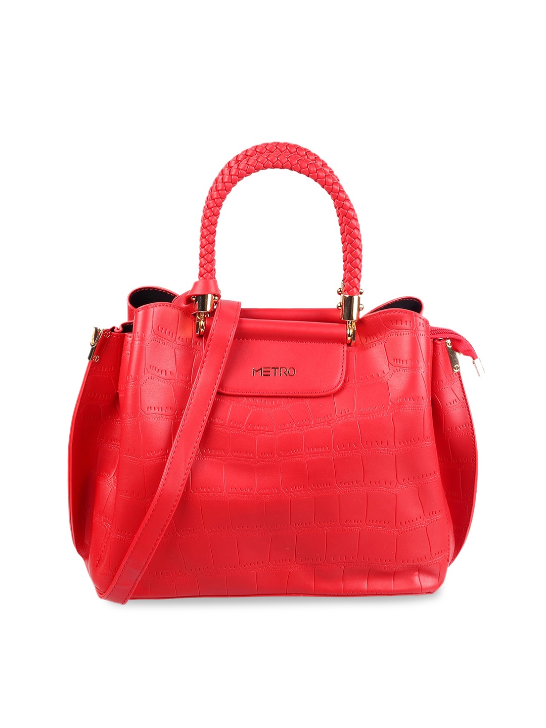 

Metro PU Structured Handheld Bag, Red