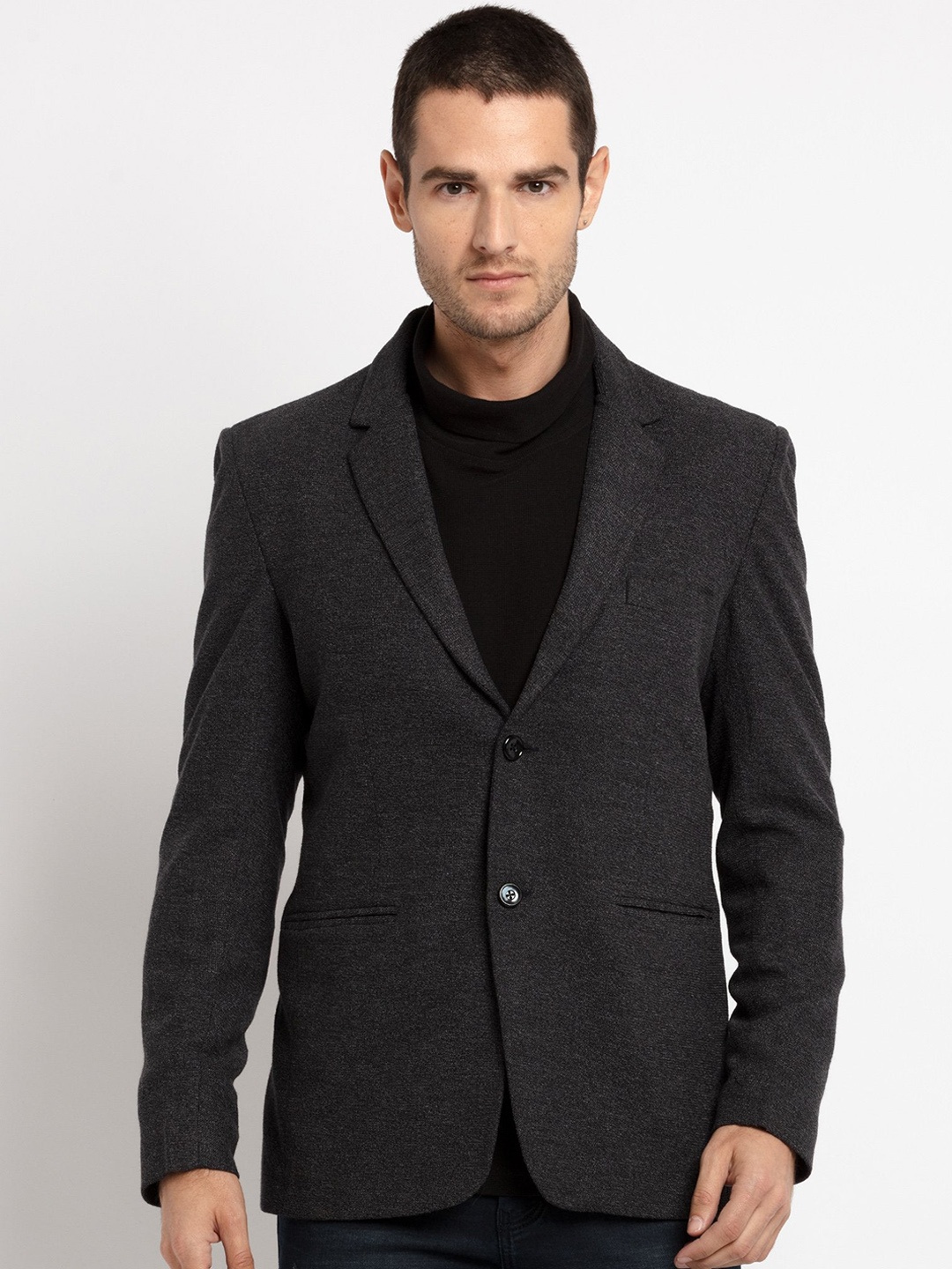

Status Quo Men Single-Breasted Casual Blazer, Navy blue