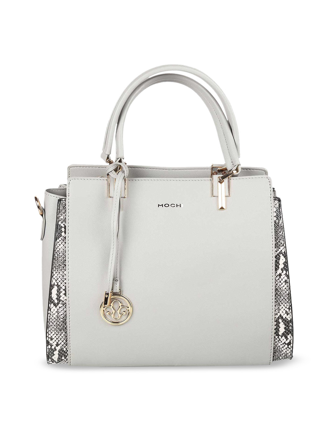 

Mochi PU Structured Handheld Bag, Grey