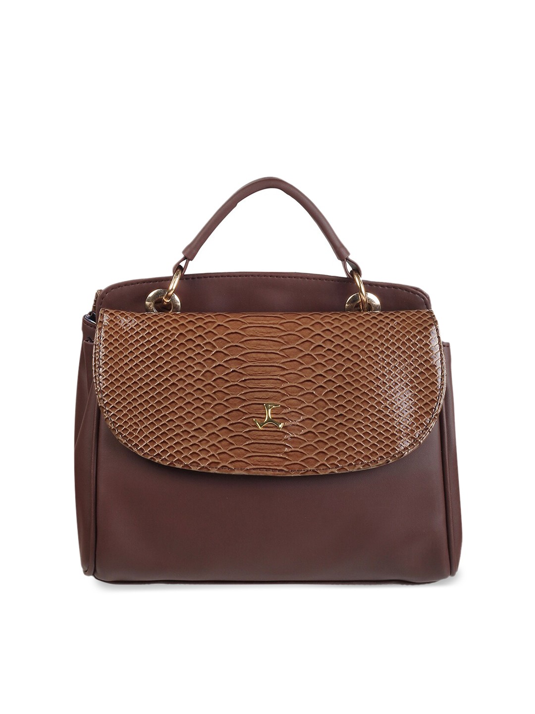 

Mochi Textured Structured Handheld Bag, Brown