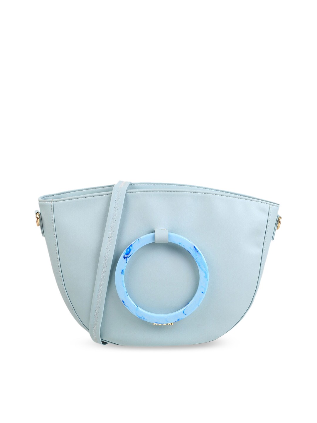 

Mochi Structured Sling Bag, Blue