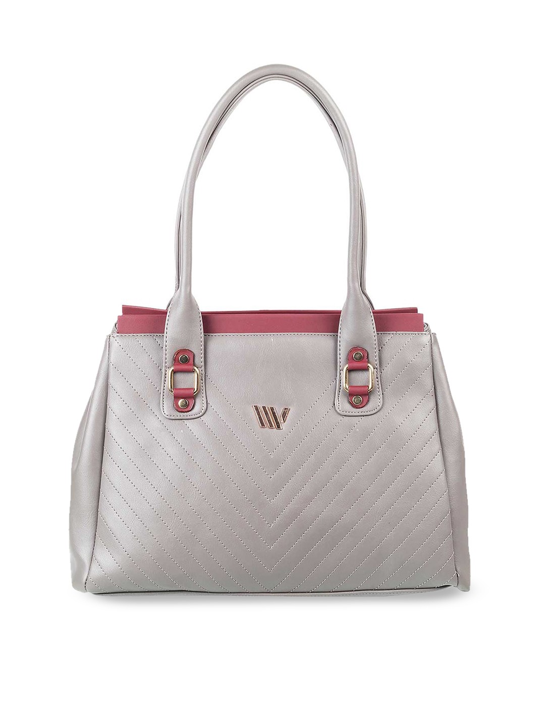 

WALKWAY by Metro Textured Structured Shoulder Bag, Grey