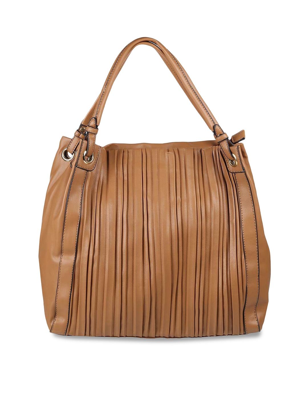

WALKWAY by Metro Striped Oversized Structured Hobo Bag, Tan