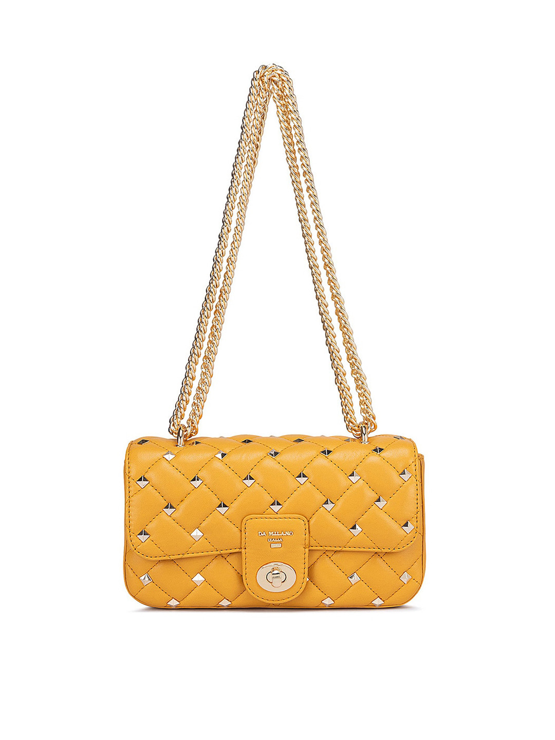 

Da Milano Embellished Bowling Shoulder Bag, Yellow