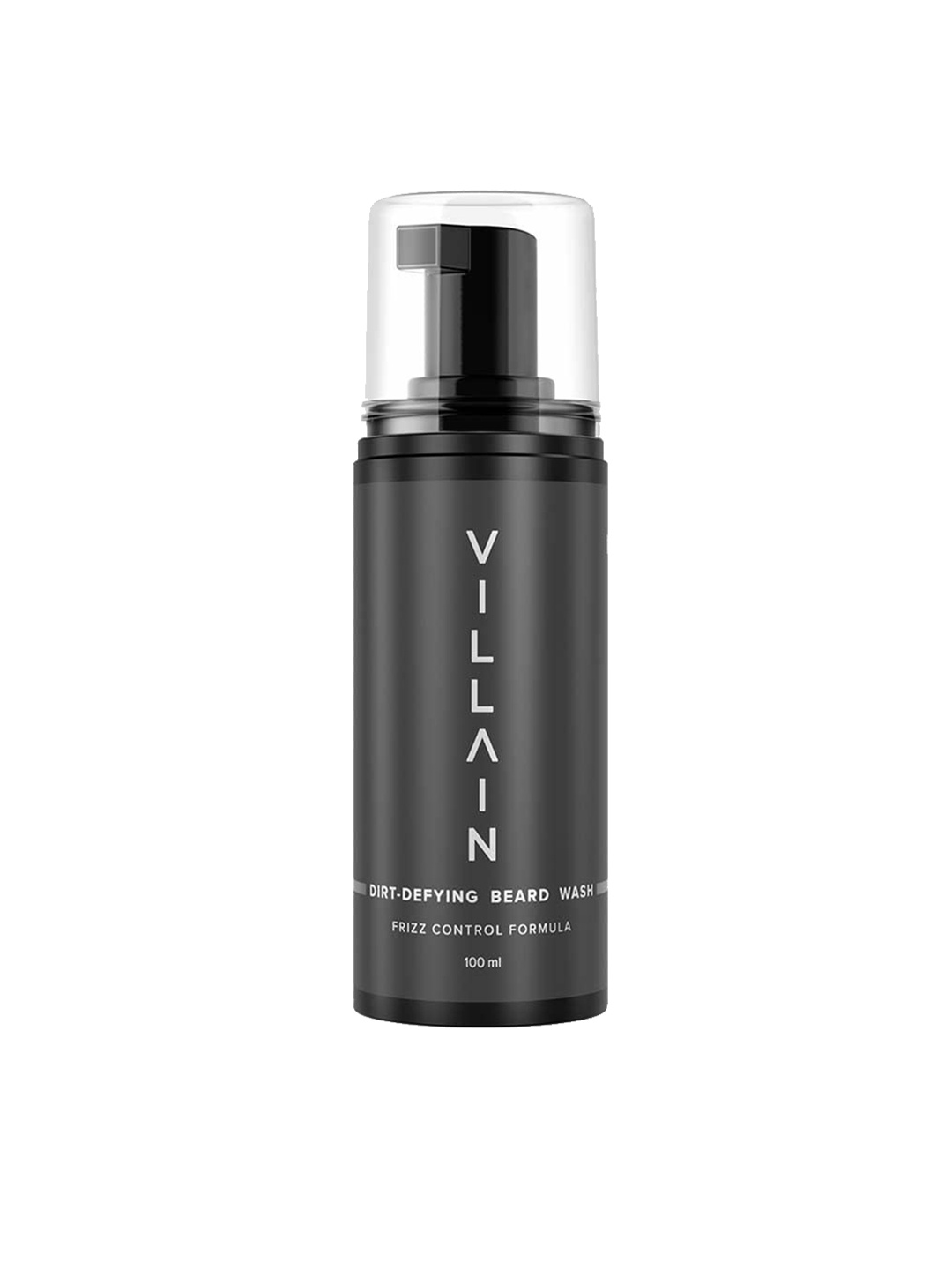

VILLAIN Men Frizz Control Dirt-Defying Beard Wash - 100ml, Grey