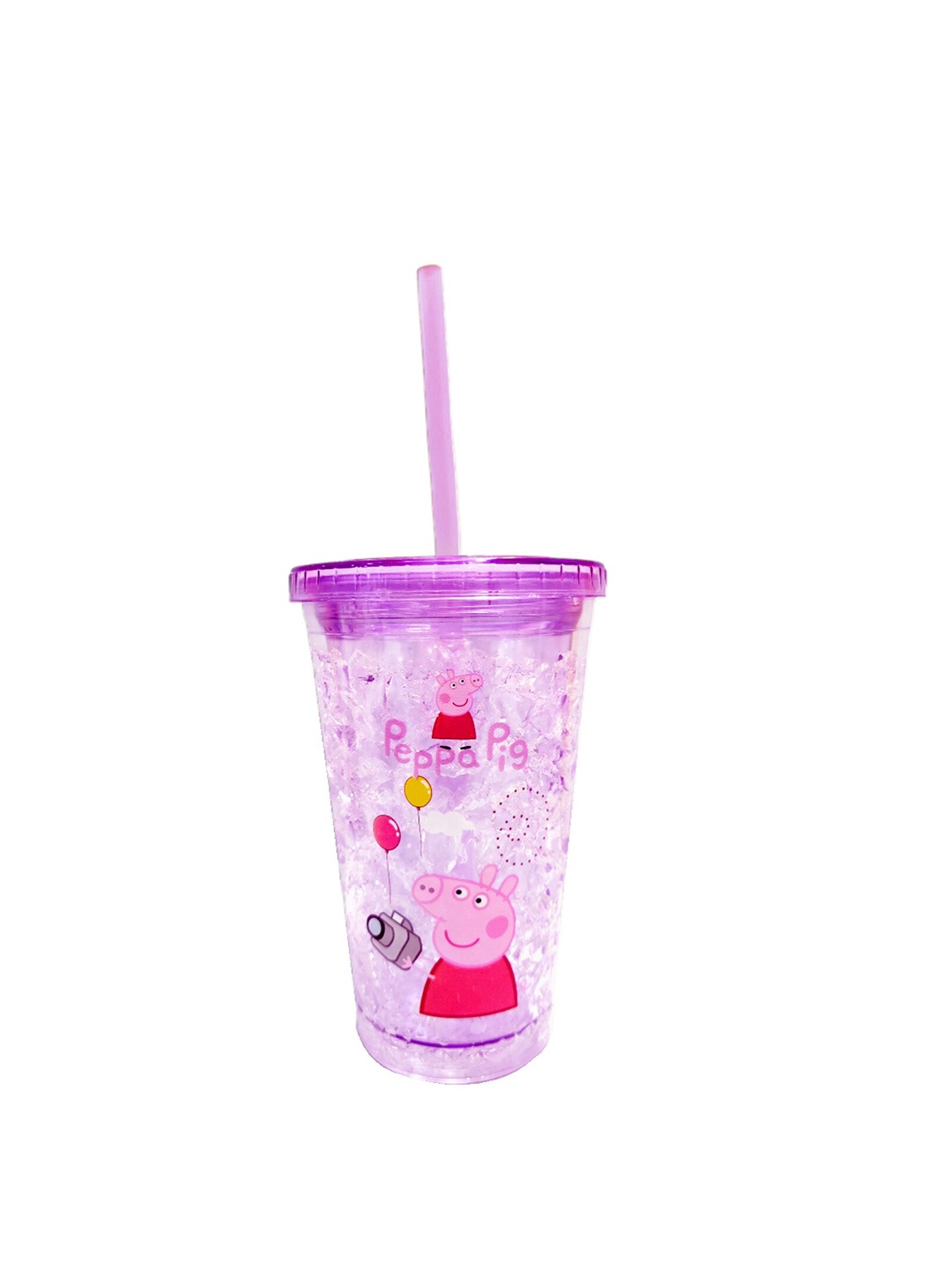 

BonZeaL Printed Pepa Pig Sipper Tumbler-450ml, Purple