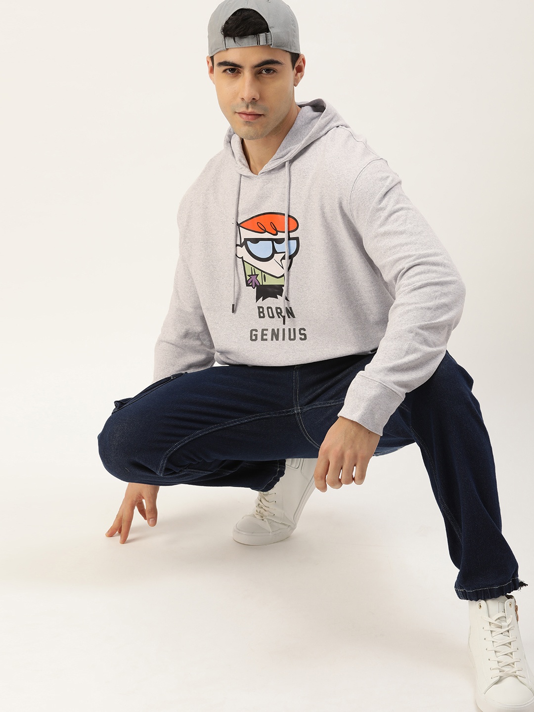 

Dexter by Kook N Keech Men Printed Hooded Sweatshirt, White