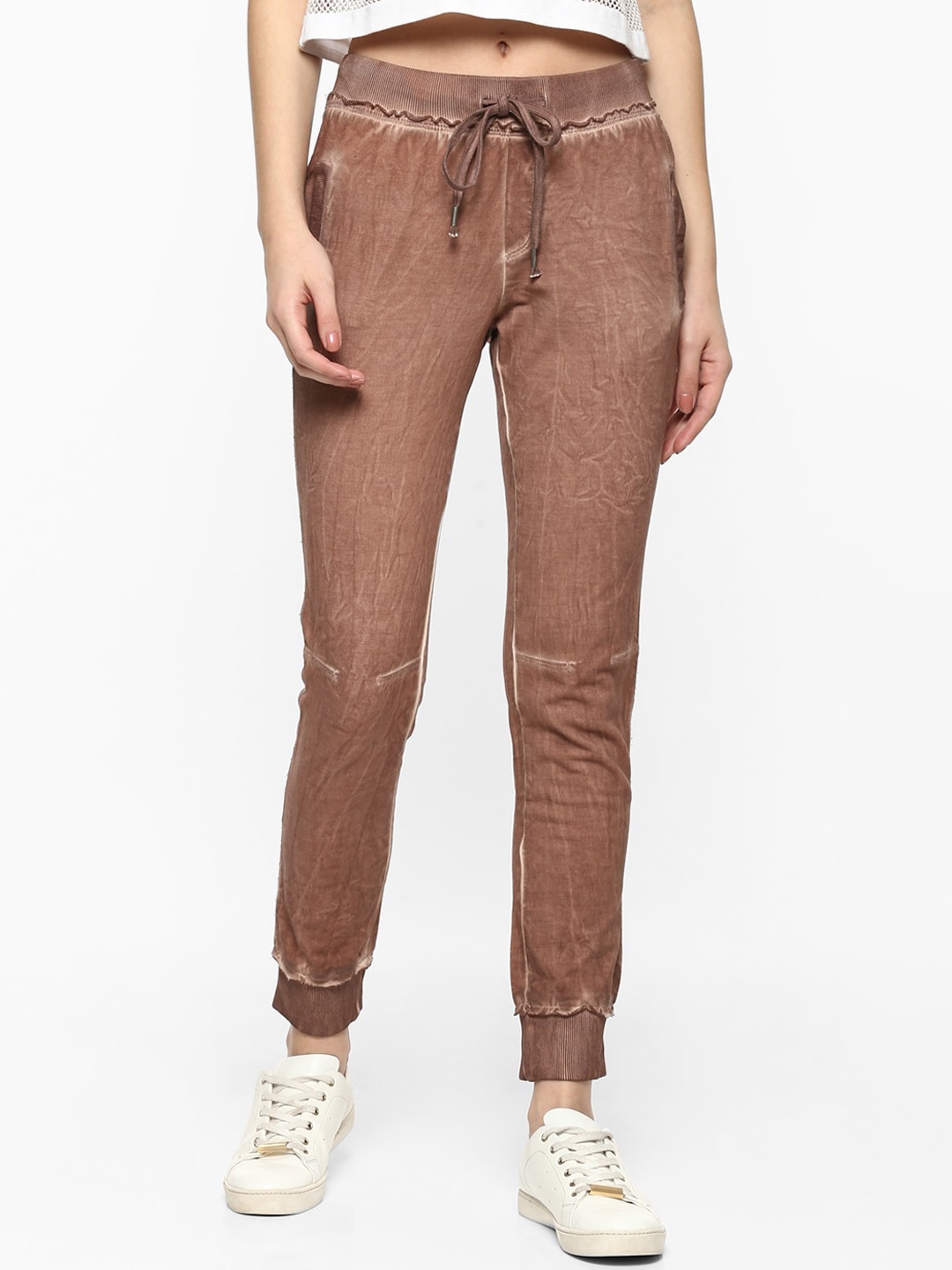 

Porsorte Women Brown Relaxed Loose Fit Joggers Trousers