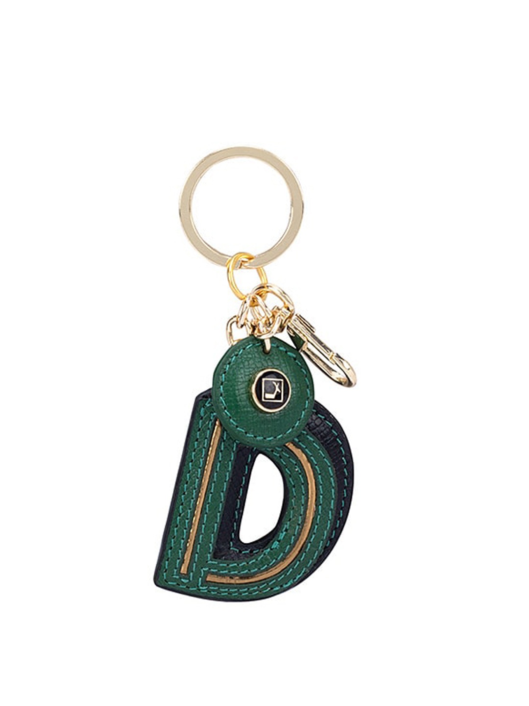 

Da Milano Textured Key Chain, Green