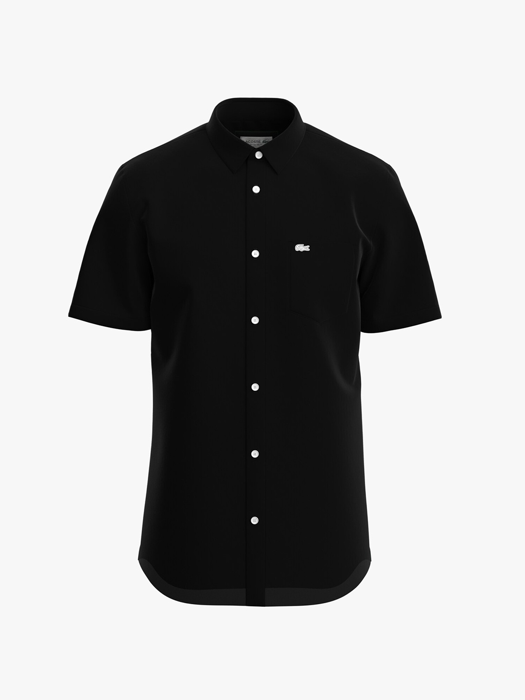 

Lacoste Men Modern Pure Cotton Casual Shirt, Black
