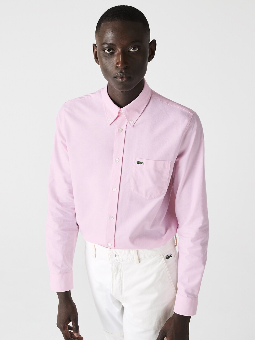 

Lacoste Men Modern Pure Cotton Casual Shirt, Pink