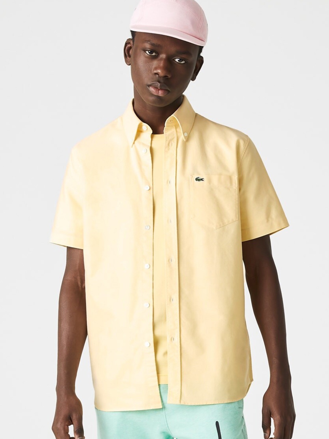 

Lacoste Men Oxford Pure Cotton Casual Shirt, Yellow