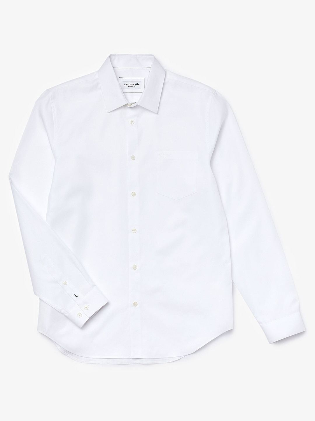 

Lacoste Men Modern Pure Cotton Casual Shirt, White