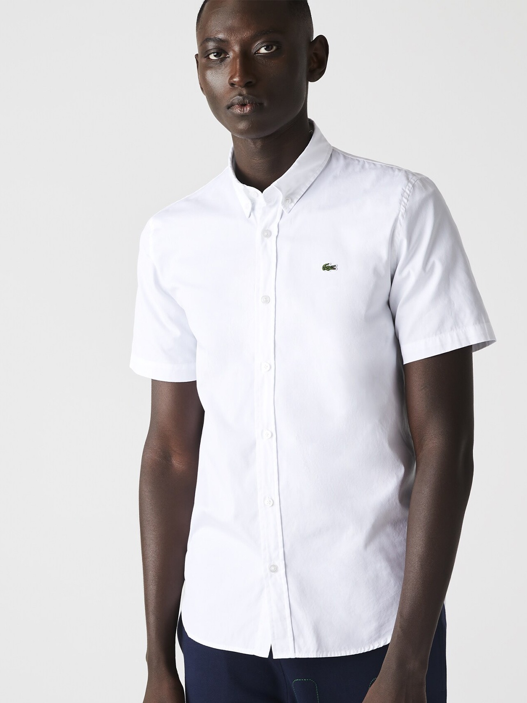

Lacoste Men Modern Pure Cotton Casual Shirt, White