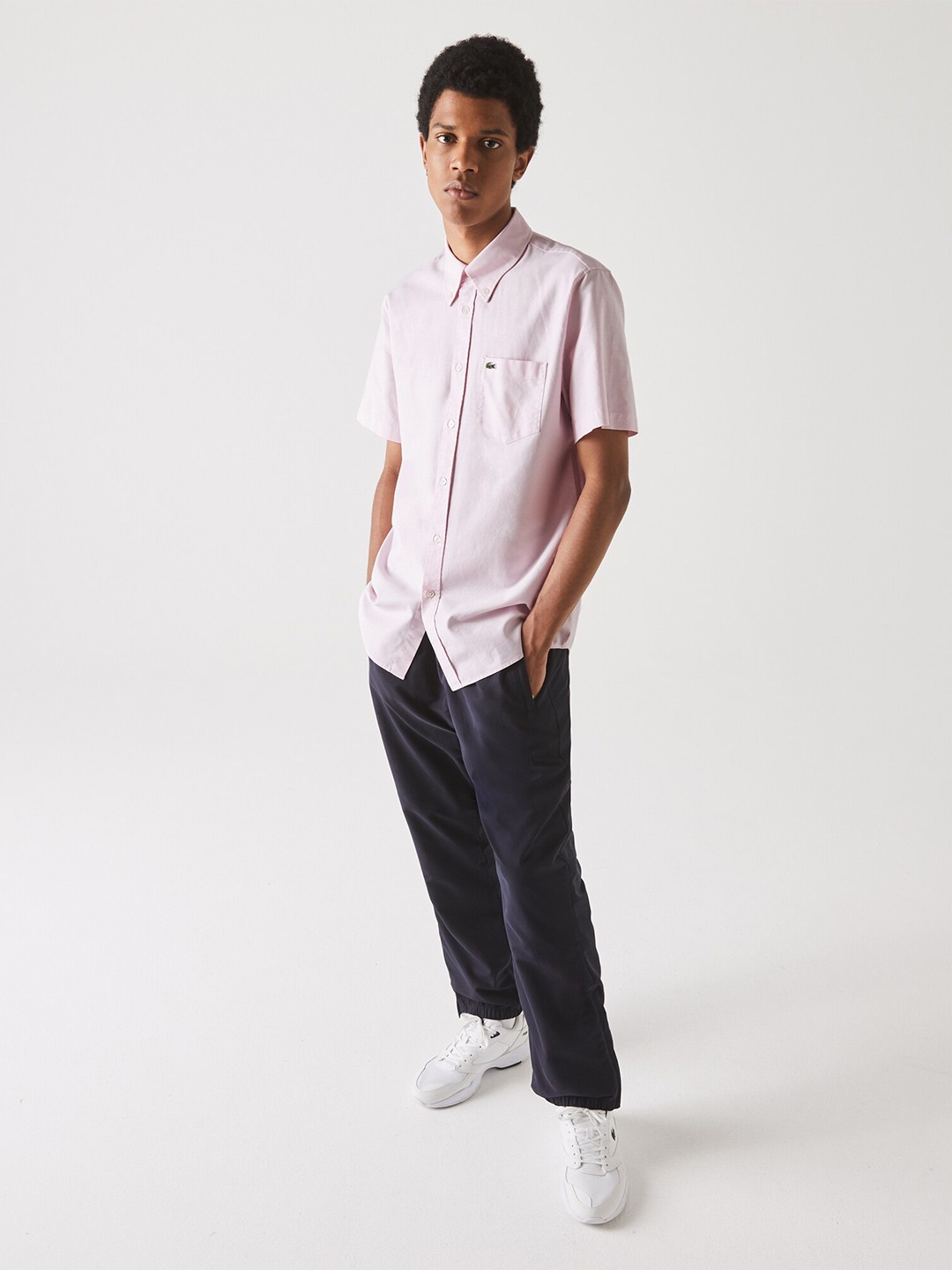 

Lacoste Men Modern Pure Cotton Casual Shirt, Pink