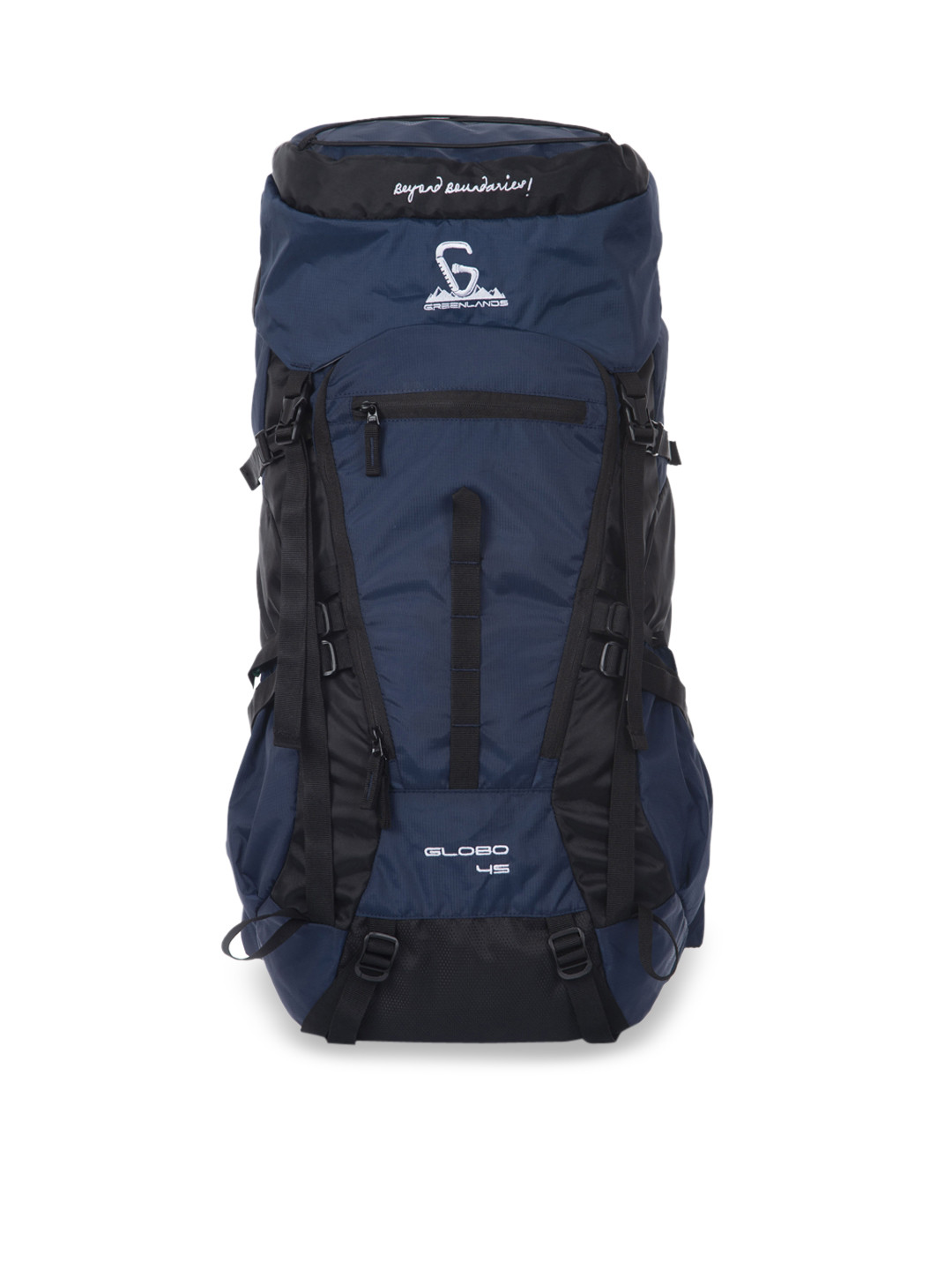 

GREENLANDS Polyester Rucksack With Raincover, Navy blue