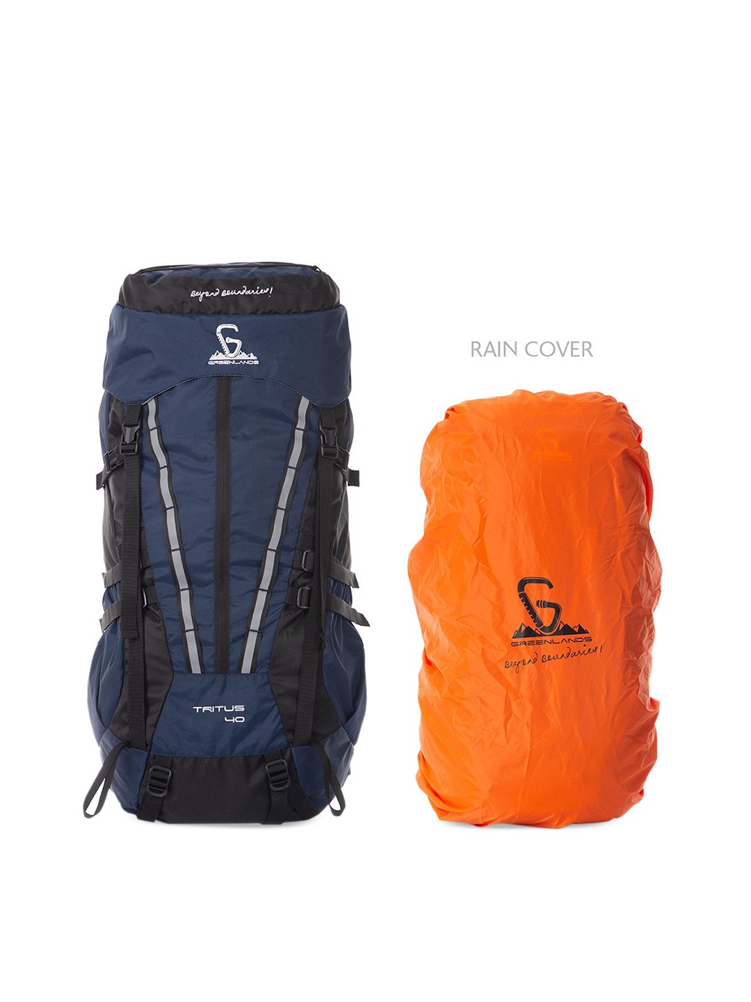 

GREENLANDS Colourblocked Rucksack, Navy blue