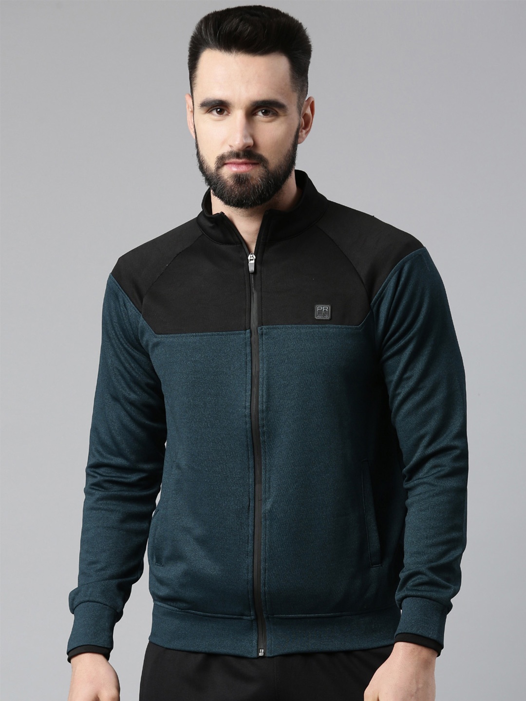

Proline Active Men Colourblocked Sweatshirt, Teal