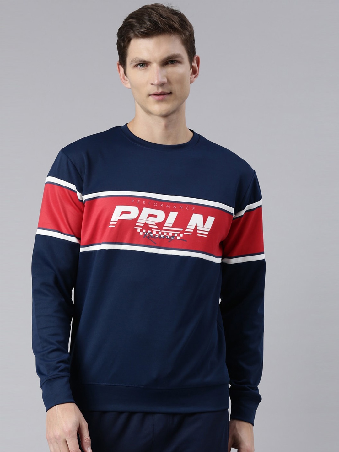 

Proline Active Men Cotton Printed Sweatshirt, Blue