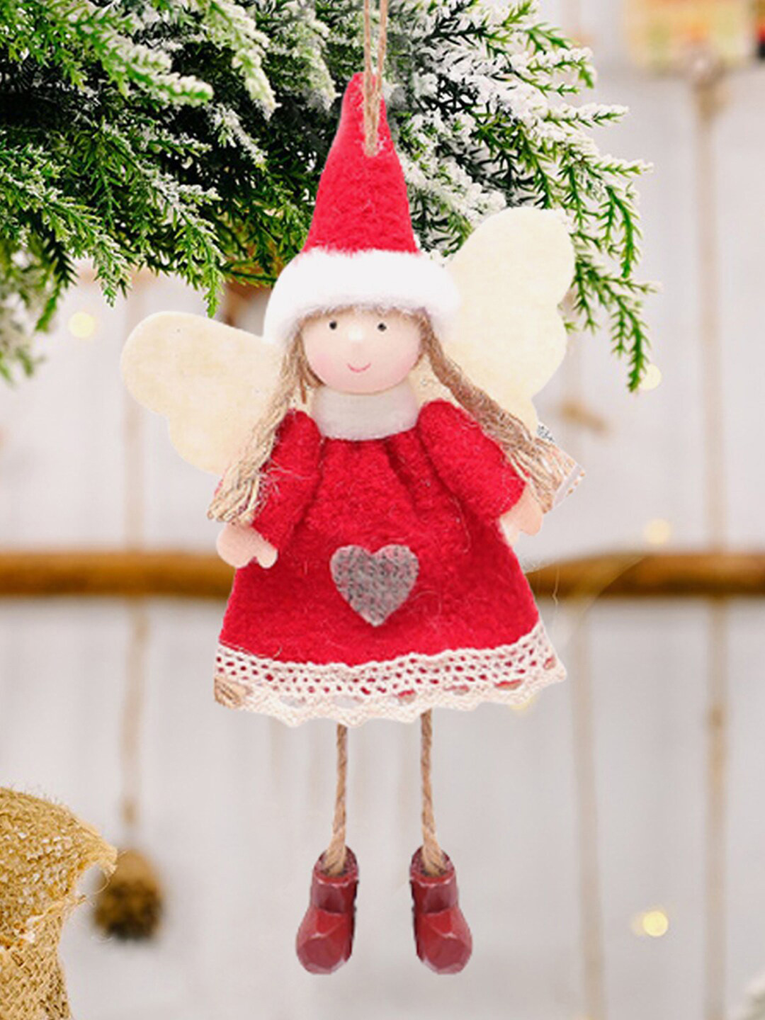 

Little Surprise Box LLP Red Fairy Christmas Tree Ornament