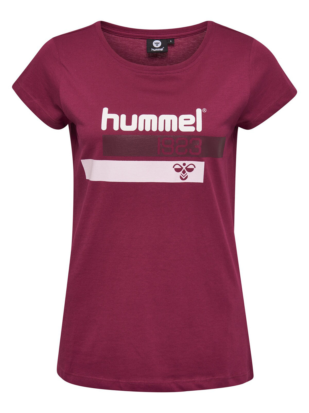 

Hummel Women Cotton Typography Printed Short Sleeves T-shirt, Red