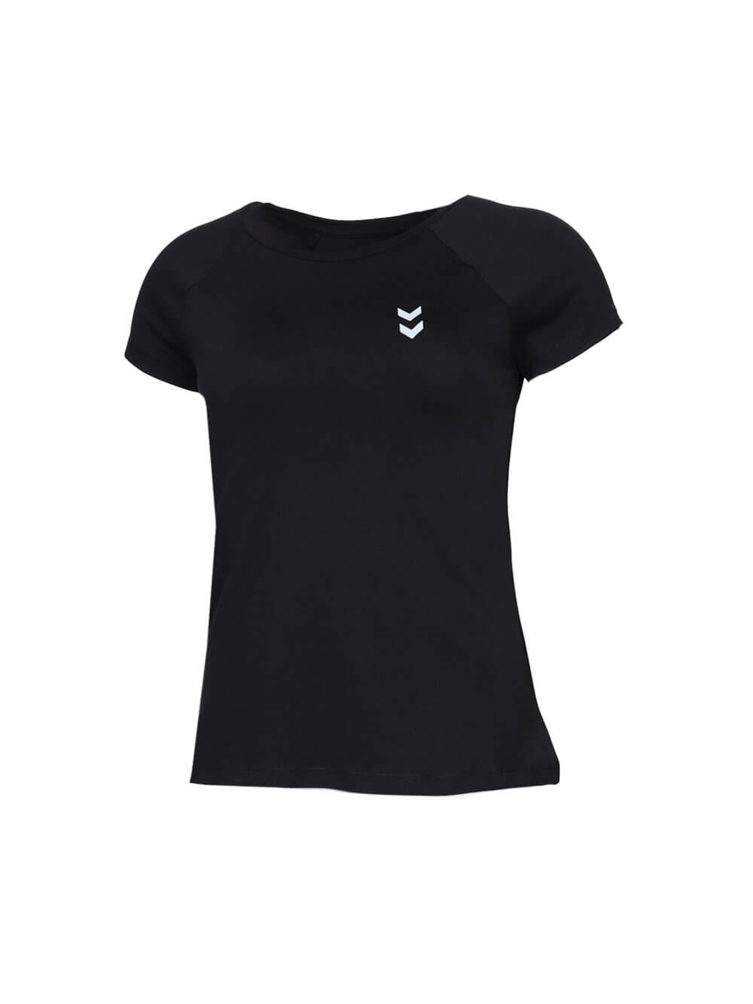 

Hummel Women Cotton Solid Short Sleeves T-shirt, Black