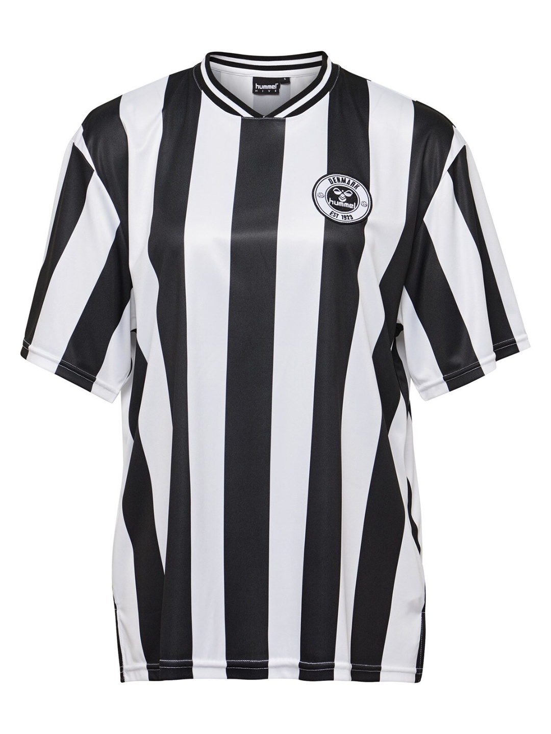 

hummel Women Striped Henley Neck T-shirt, Black