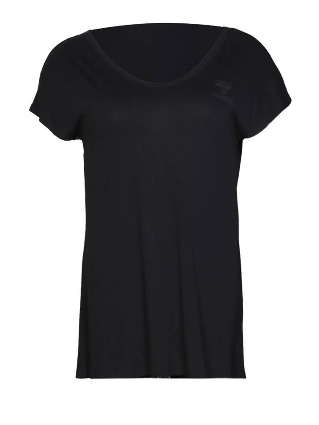 

hummel Women Extended Sleeves Cotton T-shirt, Black
