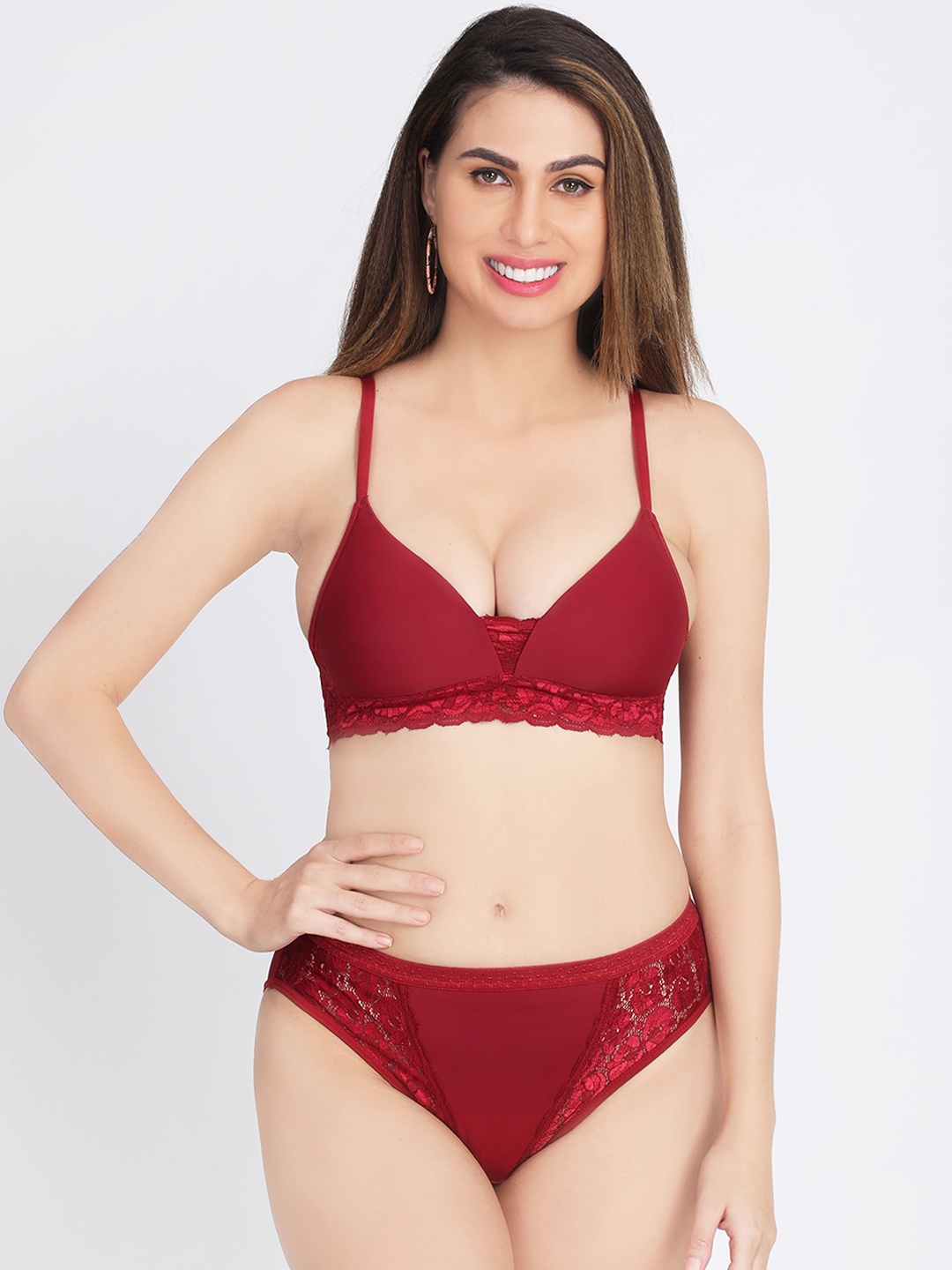 

Innocence Women Lingerie Set BBAPLIN91747_36B, Maroon