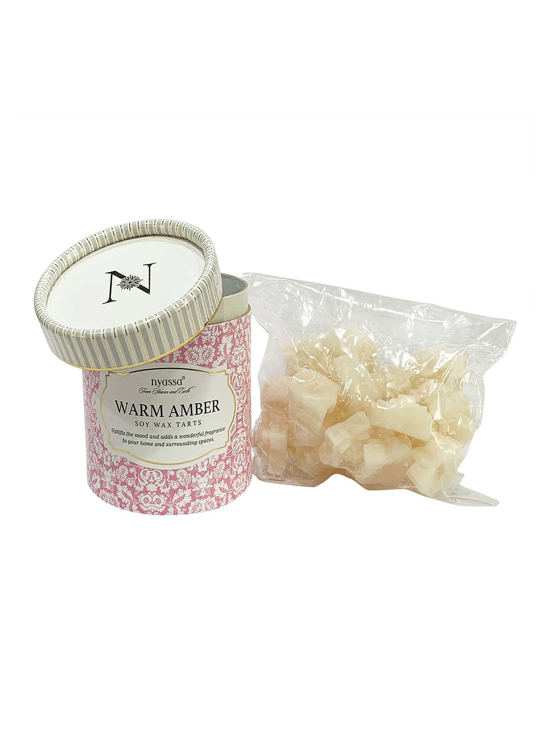 

Nyassa White Warm Amber Soy Wax Tart -100gm