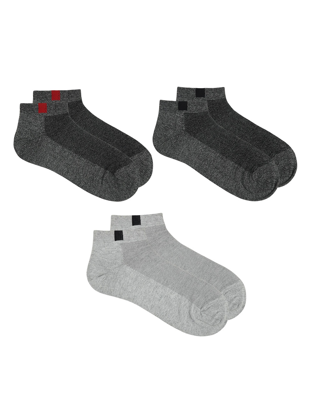 

Roadster Men Pack Of 6 Ankle-Length Cotton Socks, Grey