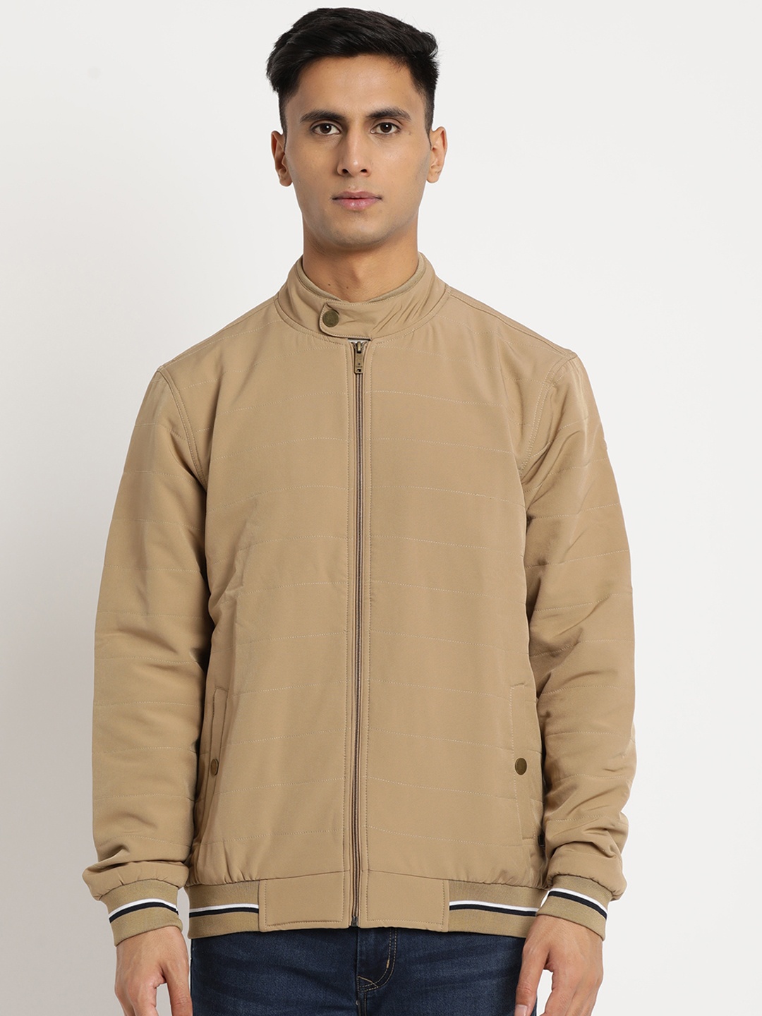 

Turtle Men Windcheater Bomber Jacket, Beige