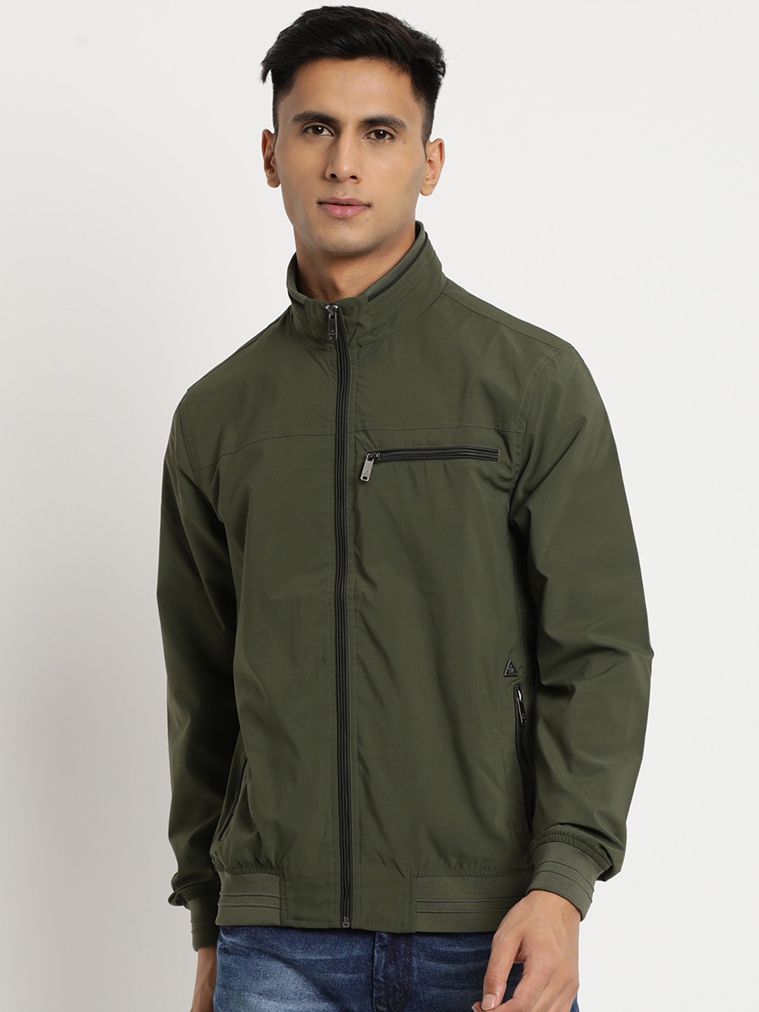 

Turtle Men Lightweight Windcheater Bomber Jacket, Olive