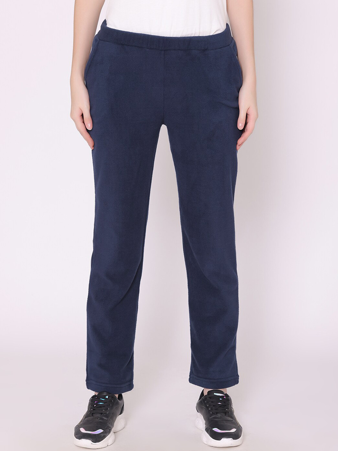 

Vami Women Polar Track Pants, Navy blue