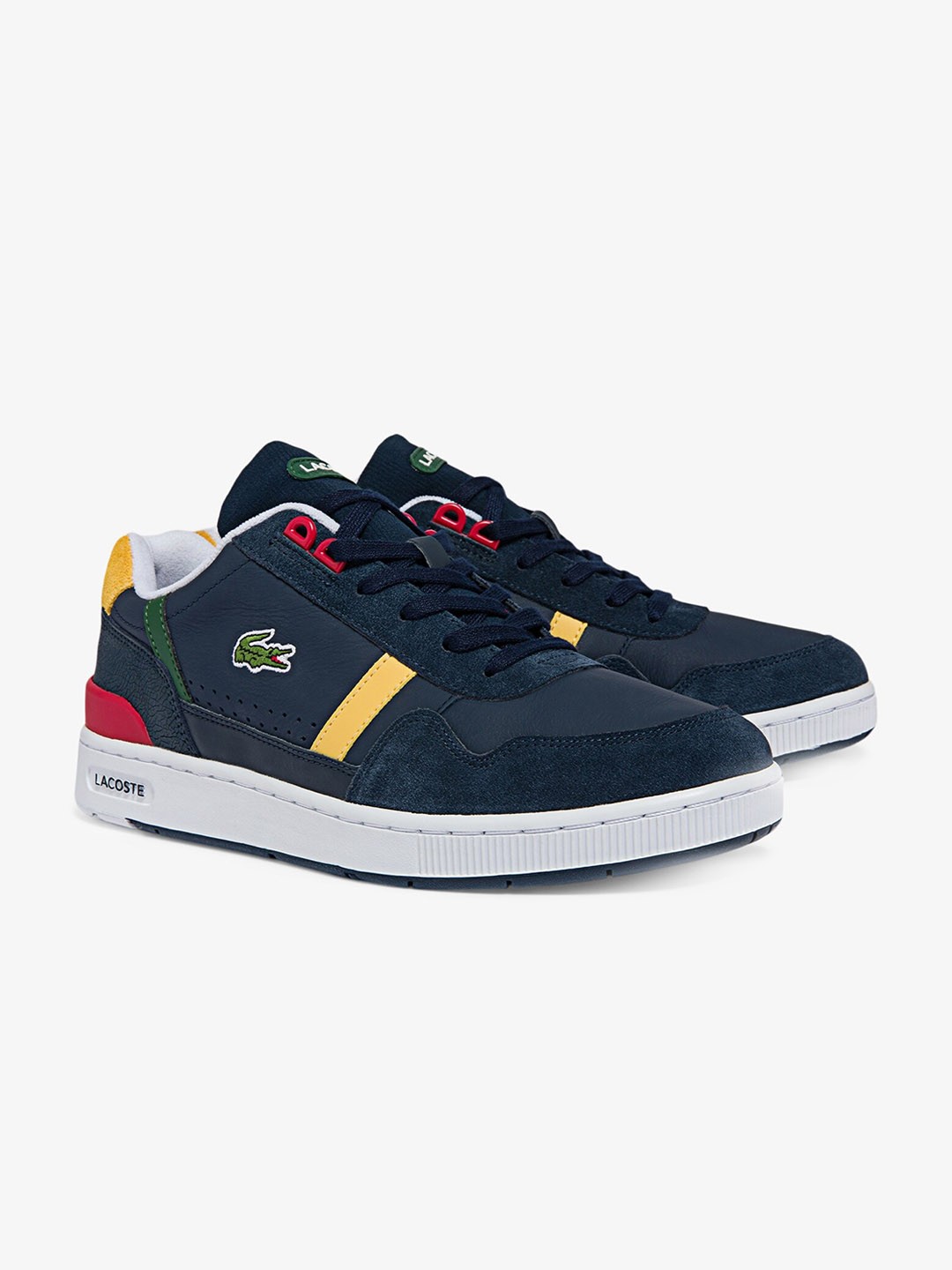

Lacoste Men Colourblocked Leather Sneakers, Blue