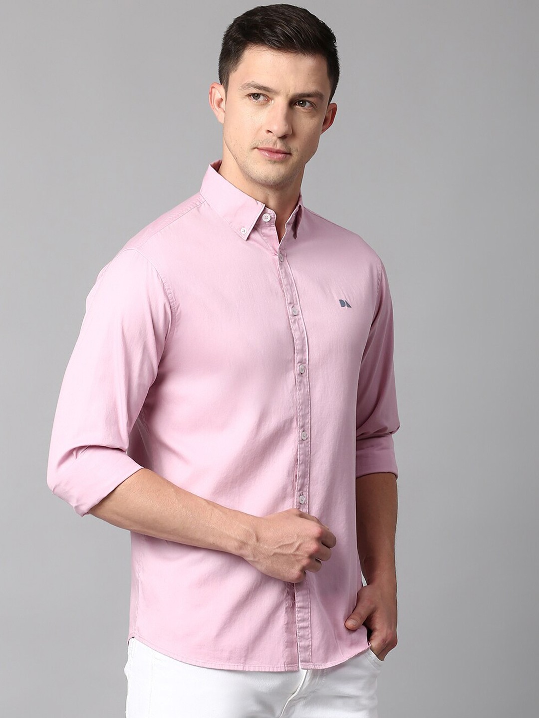 

Dennis Lingo Slim Fit Cotton Casual Shirt, Pink