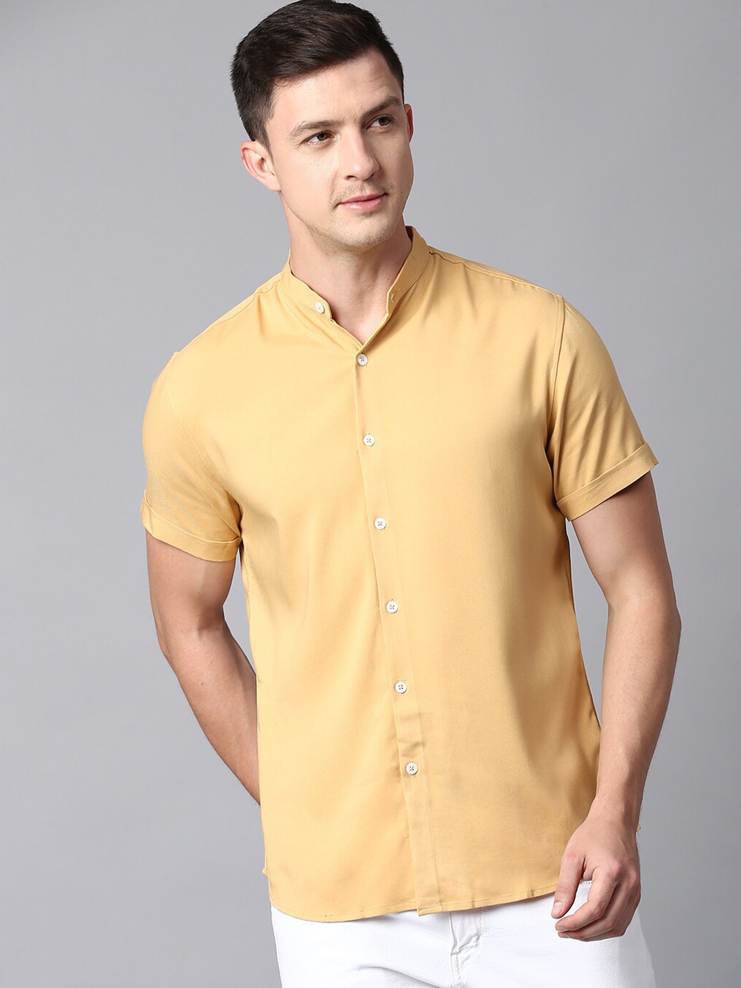 

Dennis Lingo Slim Fit Casual Shirt, Mustard