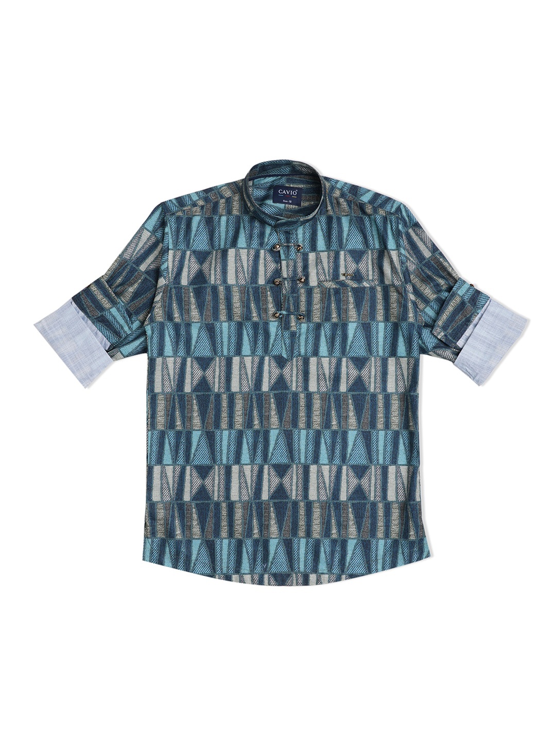 

CAVIO Boys Comfort Printed Cotton Casual Shirt, Green