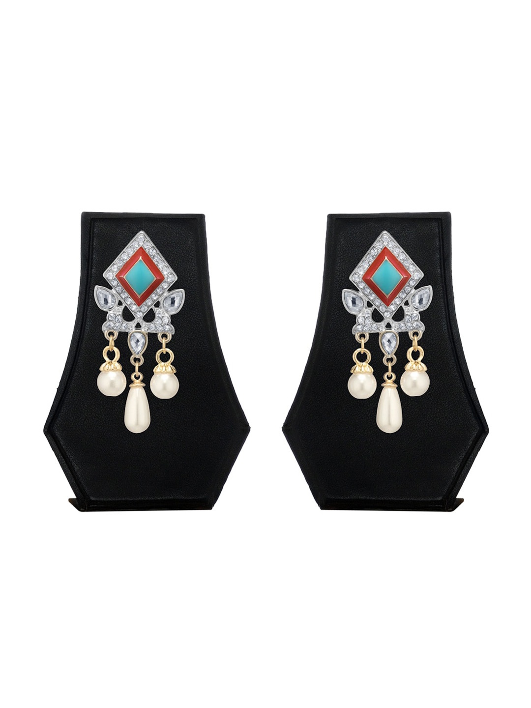 

The Pari Silver-Plated Contemporary Studs Earrings