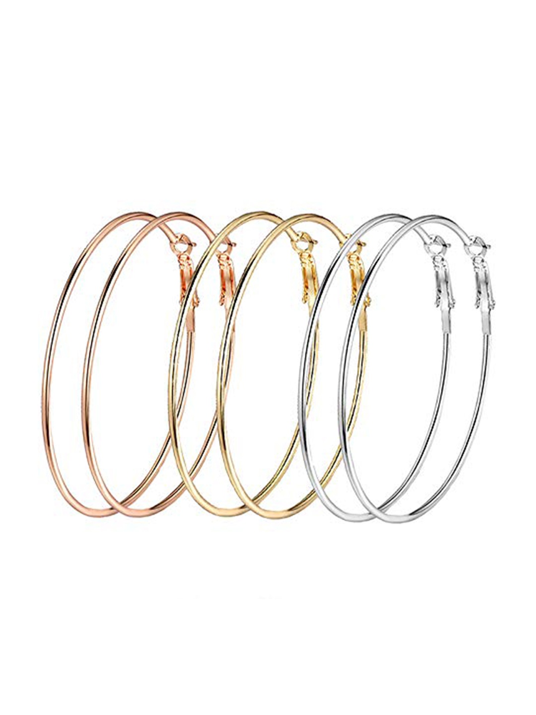 

The Pari Gold-Plated Circular Hoop Earrings