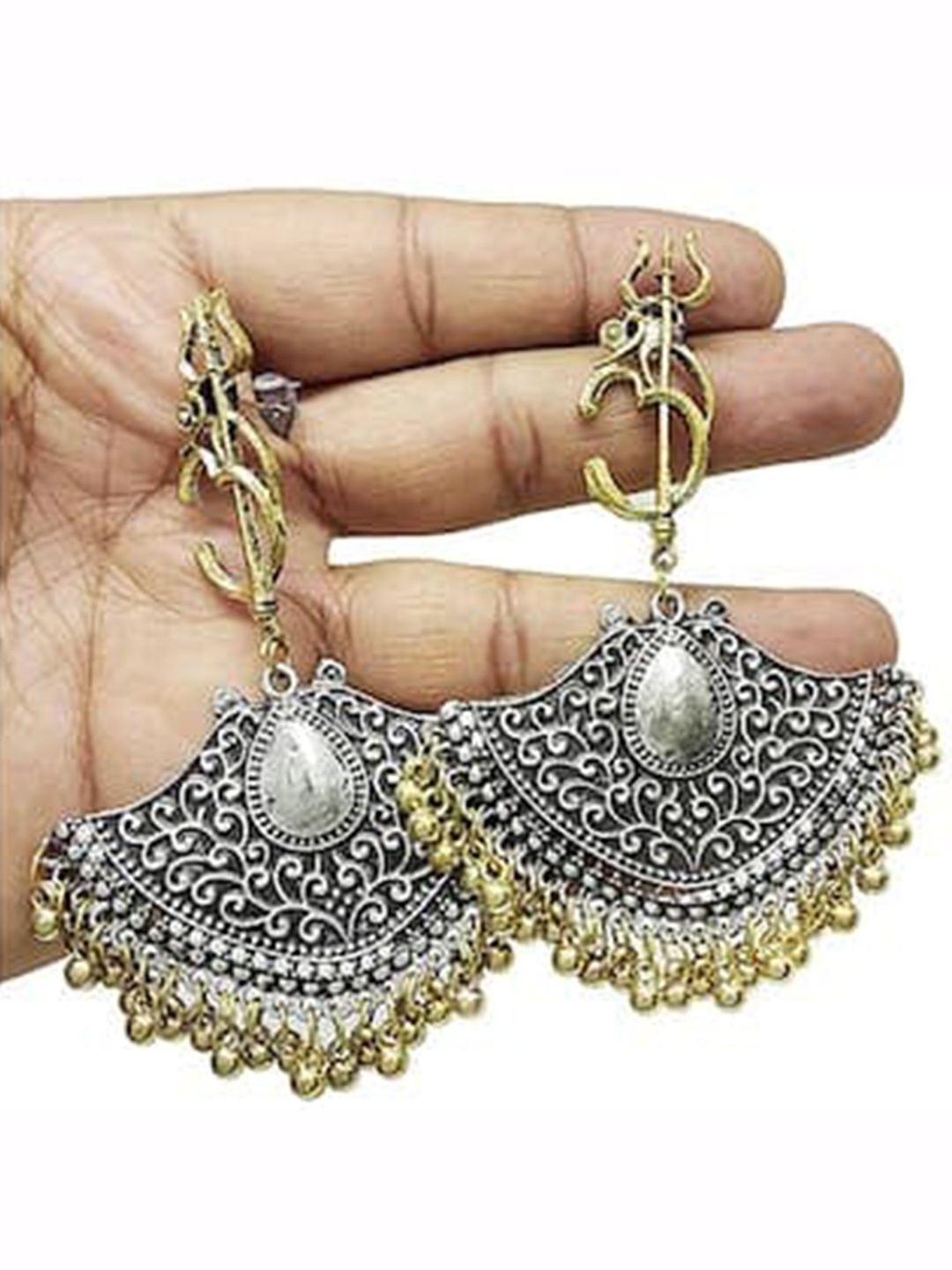 

The Pari Silver-Plated Contemporary Drop Earrings