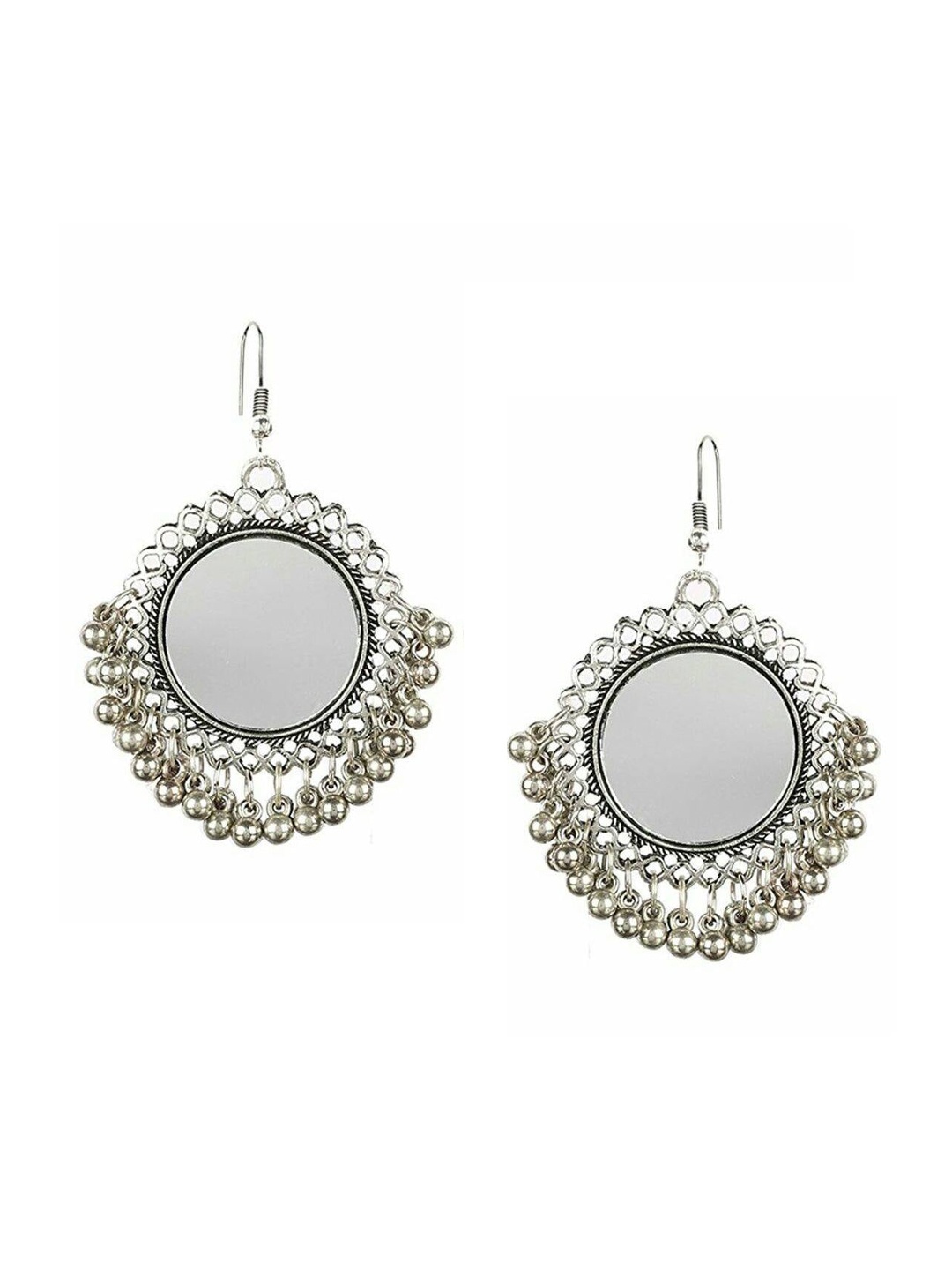 

The Pari Silver-Plated Contemporary Drop Earrings