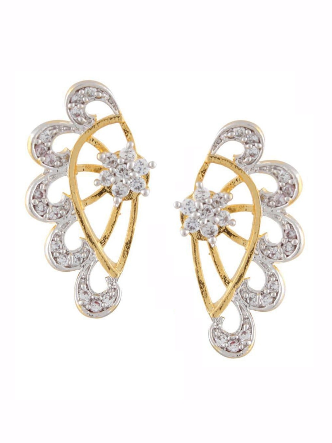 

The Pari Gold-Plated Contemporary Hoop Earrings