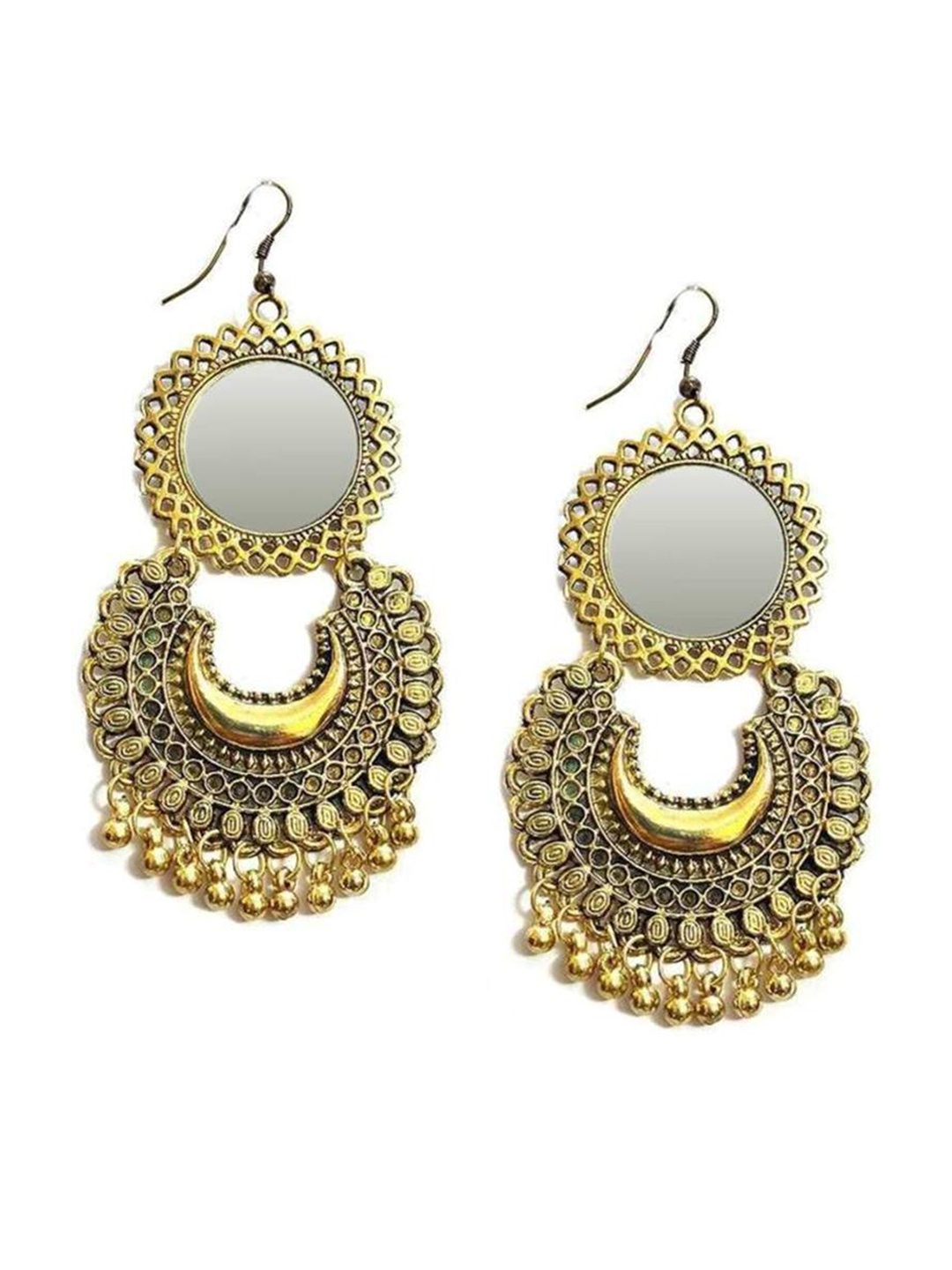 

The Pari Gold Plated Contemporary Drop Earrings