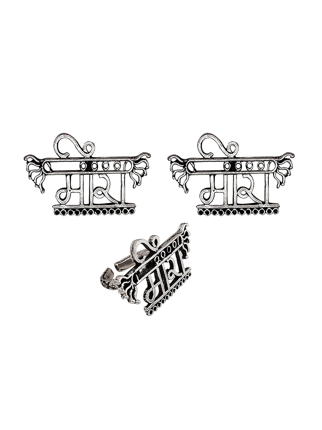

The Pari Silver Plated Contemporary Ear Cuff Earrings