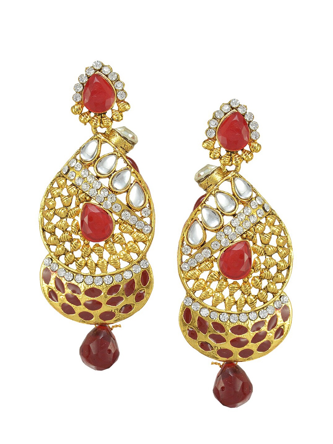 

The Pari Contemporary Drop Earrings, Gold