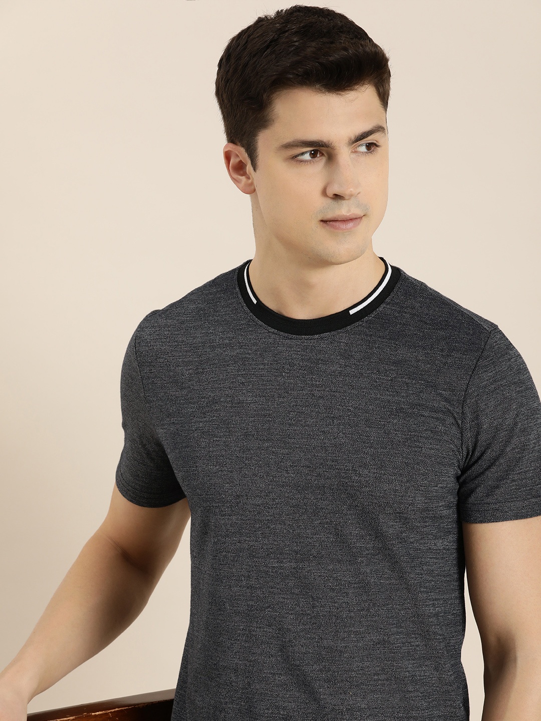 

INVICTUS Pure Cotton T-shirt, Charcoal