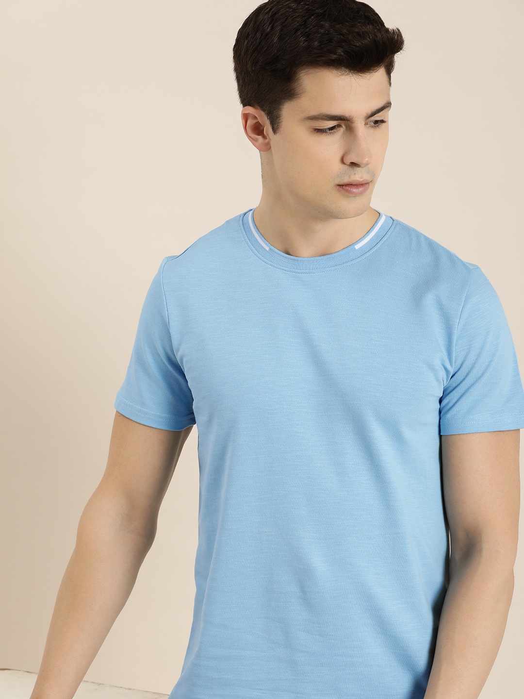 

INVICTUS Pure Cotton T-shirt, Blue