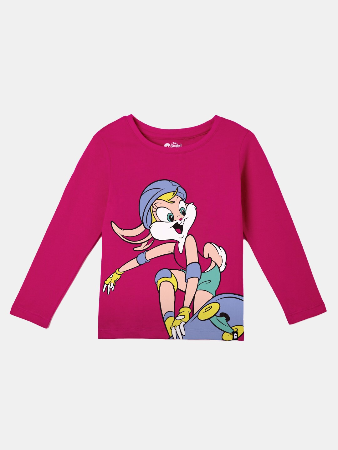 

The Souled Store Girls Pink Cotton Printed T-shirt